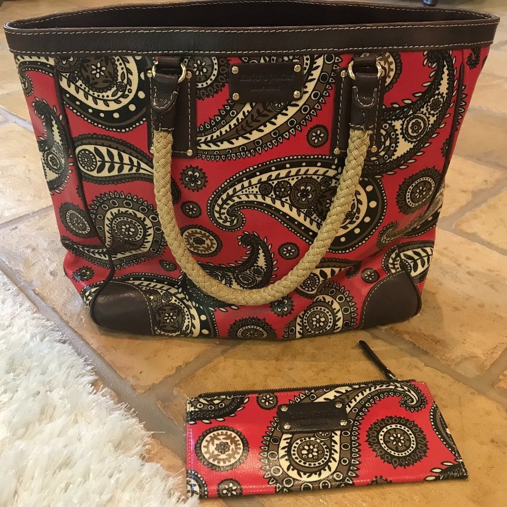 Kate Spade Kashir Paisleu 'Esti' Tote Bag